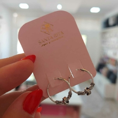 Argollitas Bali de Plata. - comprar online