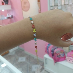 Pulsera Mariposas Multicolor.
