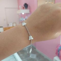 Pulsera Mariposas. - Santa Rita Joyas y Accesorios