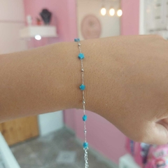 Pulsera Finita Estrellas con Pelotitas. - Santa Rita Joyas y Accesorios