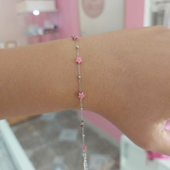 Pulsera Finita Estrellas con Pelotitas. - comprar online