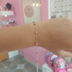 Pulsera Finita Estrellas con Pelotitas.