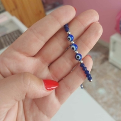 Pulsera Ojito con Piedritas Cristales. en internet