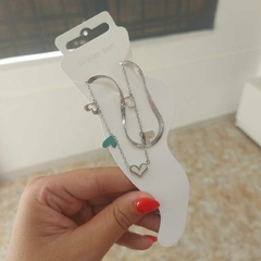 Tobillera con Corazones. - comprar online