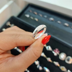 Anillo Tipo Infladito con Brillito. - comprar online