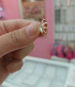 Argollitas Cliker con Piedras Encastradas. - comprar online