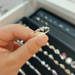 Anillo con Corazones. - Santa Rita Joyas y Accesorios