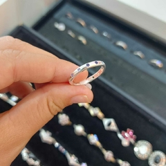 Anillo de Plata con Piedritas. en internet