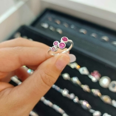 Anillos con Circulos con Piedritas. - comprar online
