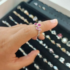 Anillos con Circulos con Piedritas.