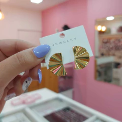 Aros Pasantes de Acero Dorado.