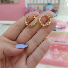 Argollitas Cliker Lisas Tipo Trenzadas. - comprar online