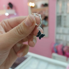 Argollitas con Colgante Mariposas. - comprar online