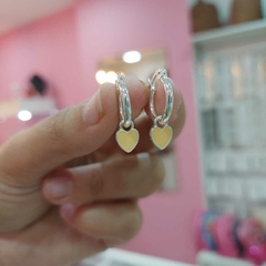 Argollitas con Dije Corazón. - tienda online