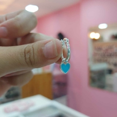 Argollitas con Dije Corazón. - Santa Rita Joyas y Accesorios