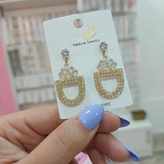 Aros Pasantes de Fiesta Dorados.
