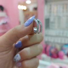 Aros Pasantes Semi Argollitas. - comprar online