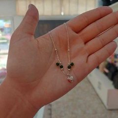 Tobillera con Dije Corazón, Pelotitas y Piedritas. - comprar online