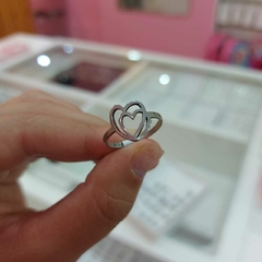 Anillo Doble Corazón. - comprar online