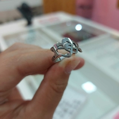 Anillo Doble Corazón y Flecha. - comprar online