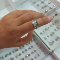 Anillo Doble Corazón y Flecha.