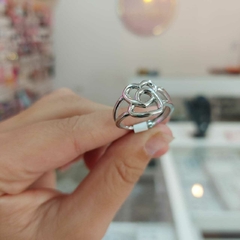 Anillo Doble Corazón. - comprar online