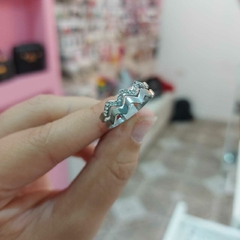 Anillo Tipo Cardio con Piedritas. - comprar online