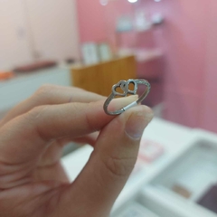 Anillo con Dos Corazones. - comprar online