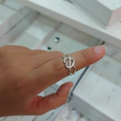 Anillo Corazón Semi Abierto.