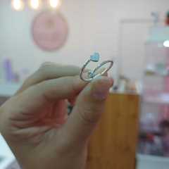 Anillo Regulable Corazón con Piedrita. - comprar online