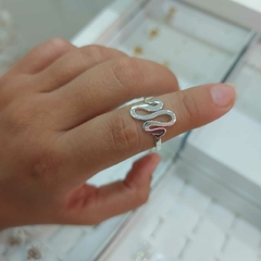 Anillo de Acero Blanco.