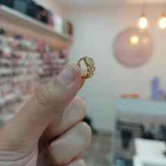 Argollitas Cliker con Piedritas. en internet