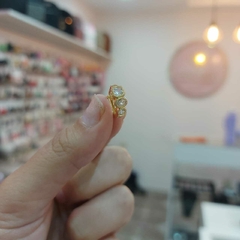 Argollitas Cliker con Piedritas. - comprar online