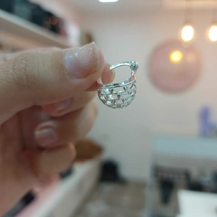 Argollitas Canastitas con Detalles. - Santa Rita Joyas y Accesorios