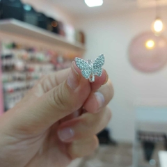 Argollitas Cliker Mariposas. - comprar online
