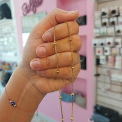Cadena Colita de Ratón con Pelotitas.
