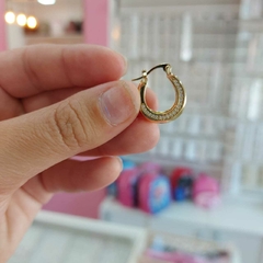 Argollitas Infladas con Brillito. - comprar online