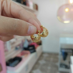 Argollitas de Acero Dorado.