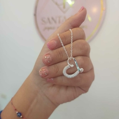 Conjunto Corazón con Piedritas.
