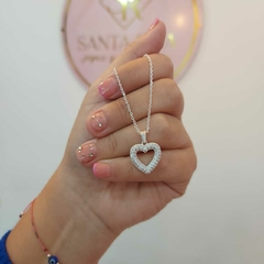 Conjunto Corazón con Piedritas.