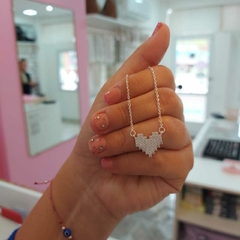 Conjunto Corazón con Piedritas.