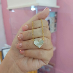 Conjunto Corazón con Piedritas.