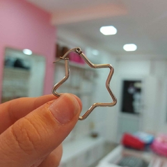 Imagen de Argollitas Lisas en Forma de Estrella.