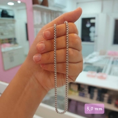Cadena con Eslabones Cuadraditos de 3,0 mm.