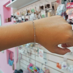 Pulsera Fina de 0,5 mm con Pelotitas. - comprar online