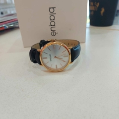 Reloj de Dama Negro Blaqué con Malla de Cuero. - comprar online