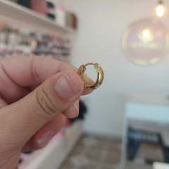 Argollitas Cliker Anchas. - Santa Rita Joyas y Accesorios