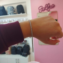 Pulsera con Eslabones Cuadraditos de 3,5 mm.