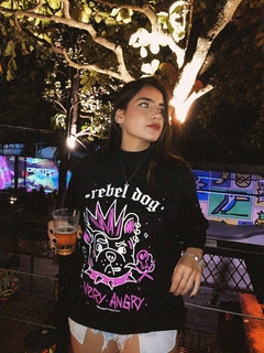 Camiseta Oversized Emostreet - REBEL DOG na internet