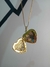 Colar relicário coração M folheado a ouro 18k - comprar online